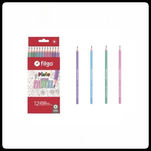 Producto - LAPIZ GRAFITO RESINA PINTO PASTEL HB2 CAJA X 12UN