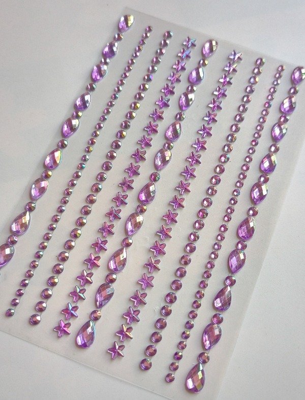 Producto - Strass Gotas Lilas