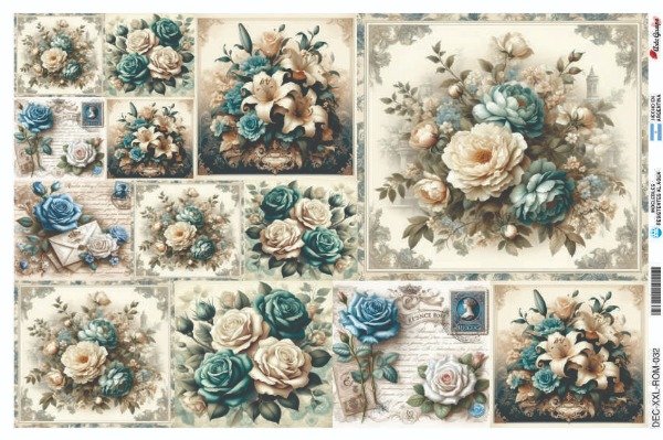 Producto - Láminas de Seda ROM-032 (x5 un)