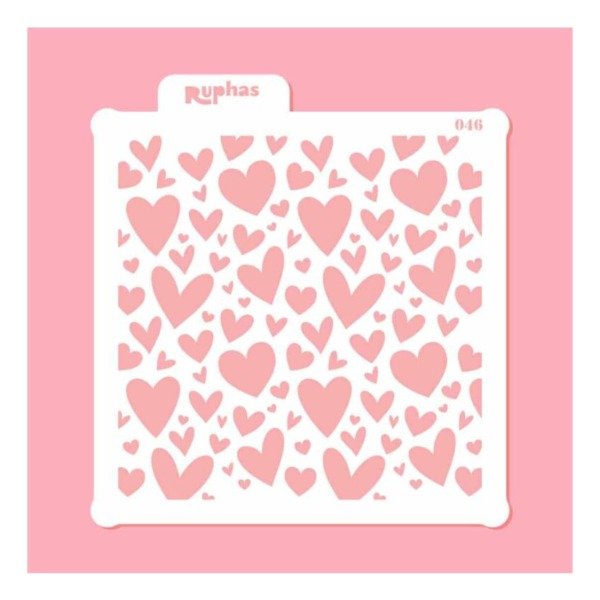 Producto - Stencil de corazoncitos