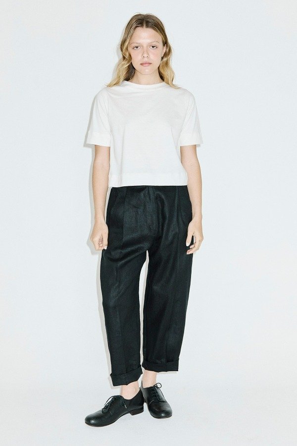 Producto - Pantalón Pinzas Elástico Lino SS27-MPPL - 0