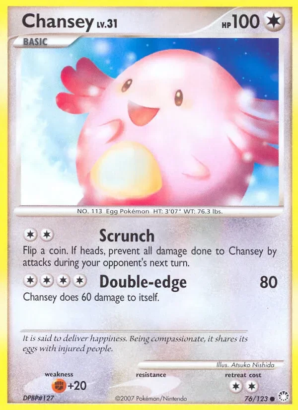 Producto - Chansey 76/123 Diamond and Pearl: Mysterious Treasures