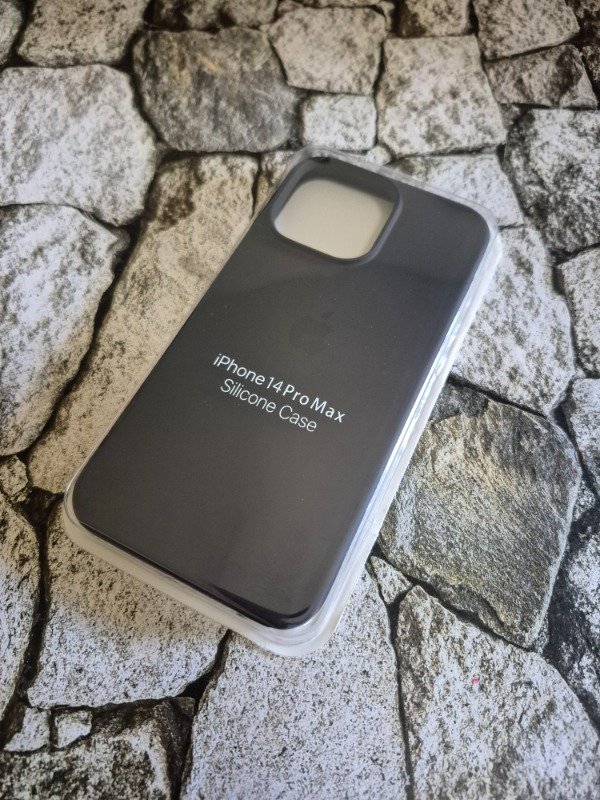 Producto - Funda silicone case logo Iphone 14 Pro Max violeta oscuro