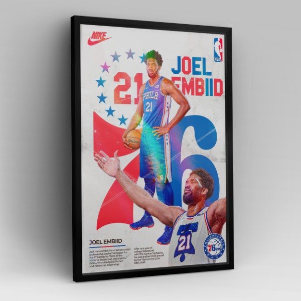 Producto - Cuadro Joel Embiid Philadelphia 76ers NBA