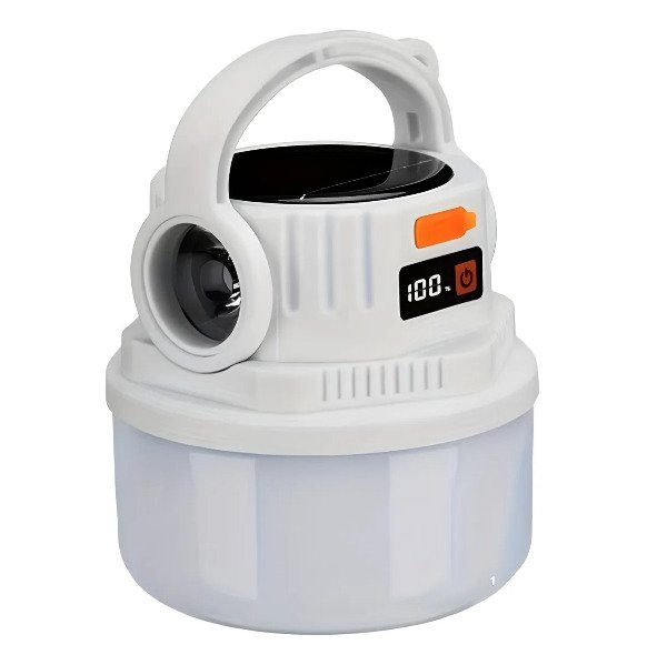 Producto - Linterna Led Solar Camping 20W + Linterna Recargable USB C