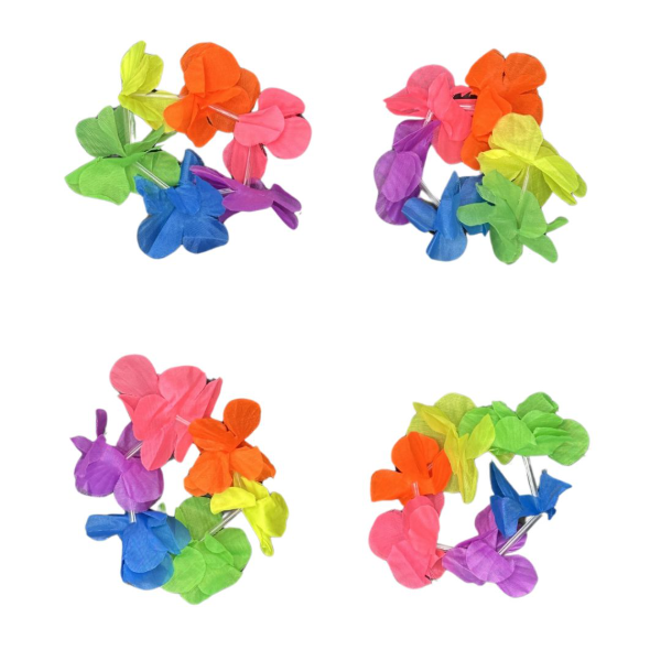 Producto - Pulsera de flores hawaiana Fluo