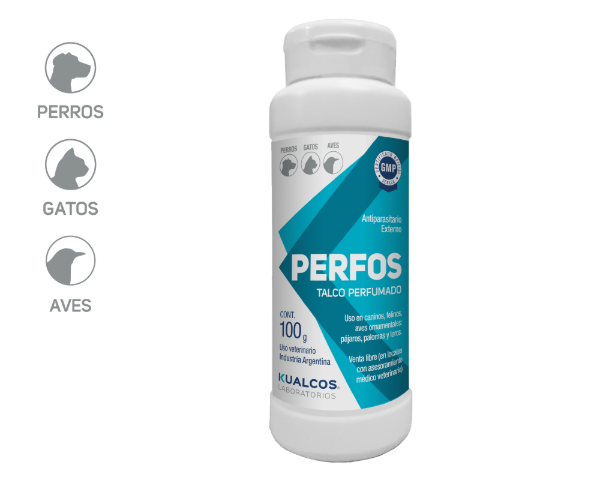 Producto - Talco Perfos Antiparasitario externo Perfumado