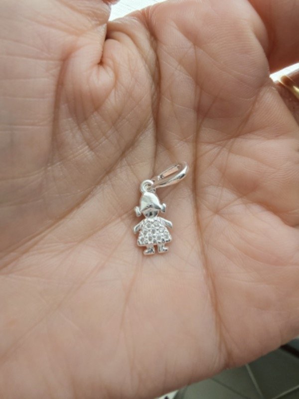 Producto - Dije hijita cuerpito con cubic plata 925