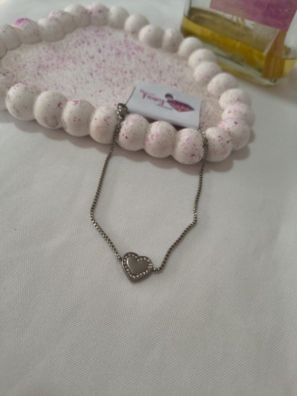 Producto - Pulsera corazon brillito