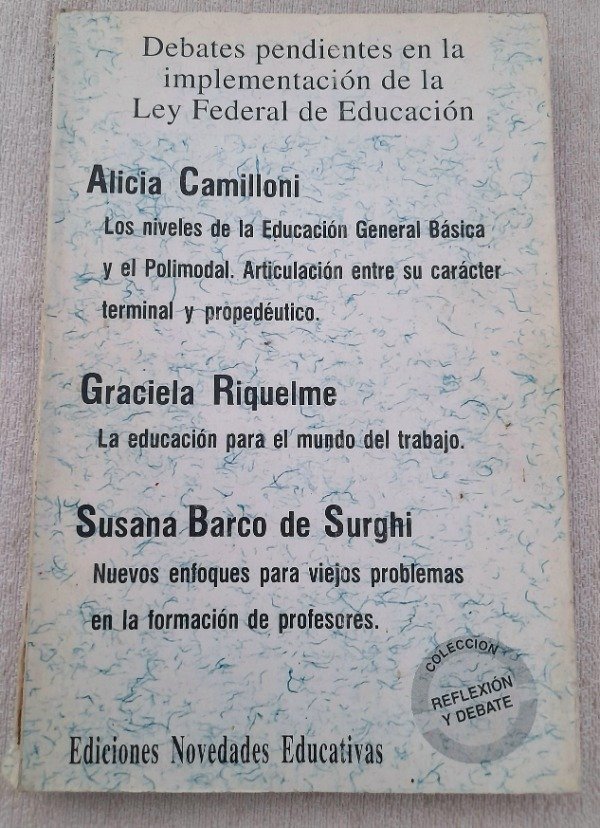 Producto - Debates Pendientes En La Ley Federal De Educación - Vv Aa