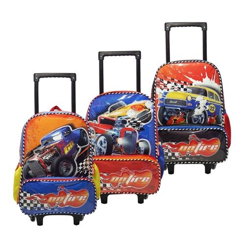 Producto - Mochila con carro 16" Lsyd autos