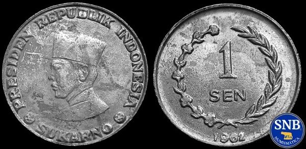 Producto - Irian Barat - 1 Sen (1962) KM #5 - Provincia de Indonesia - ESCASA