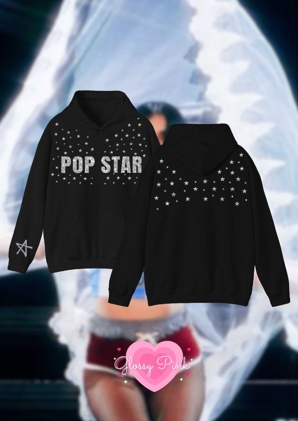 Producto - Canguro Popstar estrellas - VINILO TEXTIL GLITTER