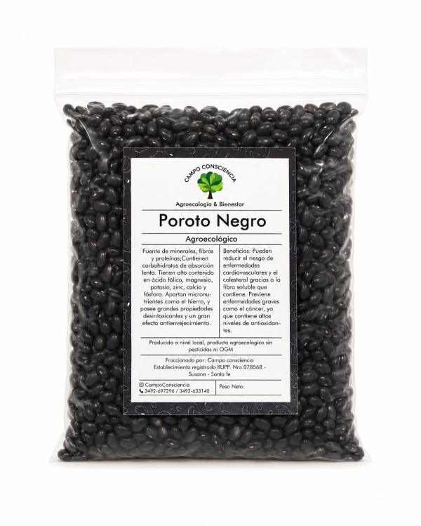 Producto - Poroto Negro Orgánico 500g - de Semillas Naturales NO-OMG