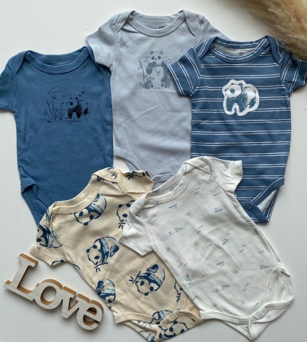 Producto - PACK X5 Bodys con diseños (12M) - COD 887