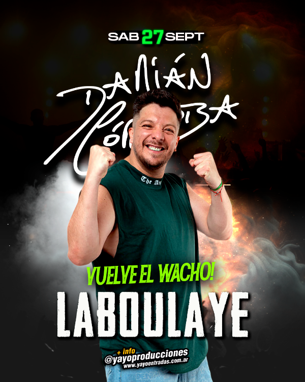 Producto - DAMIÁN CÓRDOBA en LABOULAYE (27/09/25)