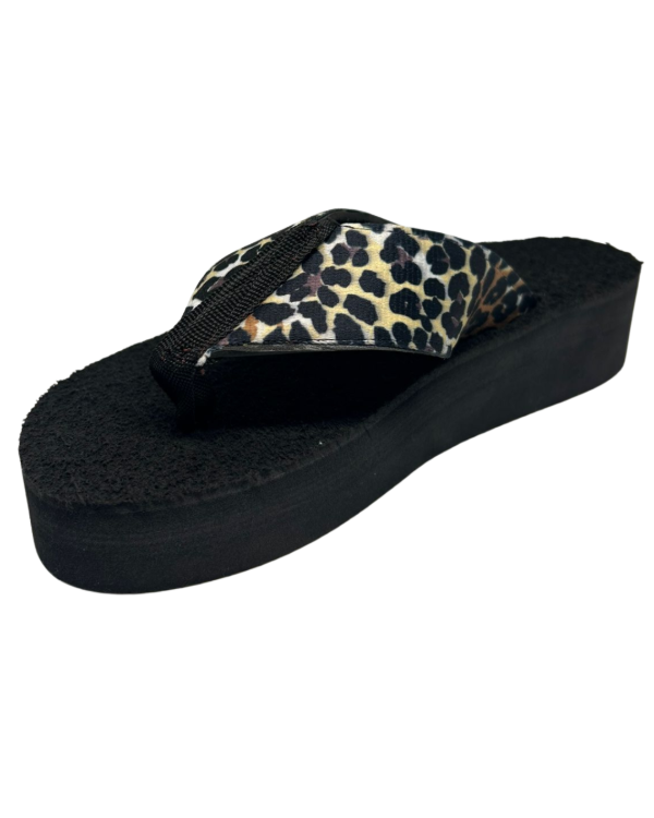 Producto - Ojotas con Plataforma Estilo Leopardo