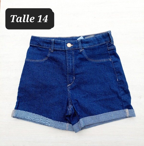 Short jean HyM talle 14 azul