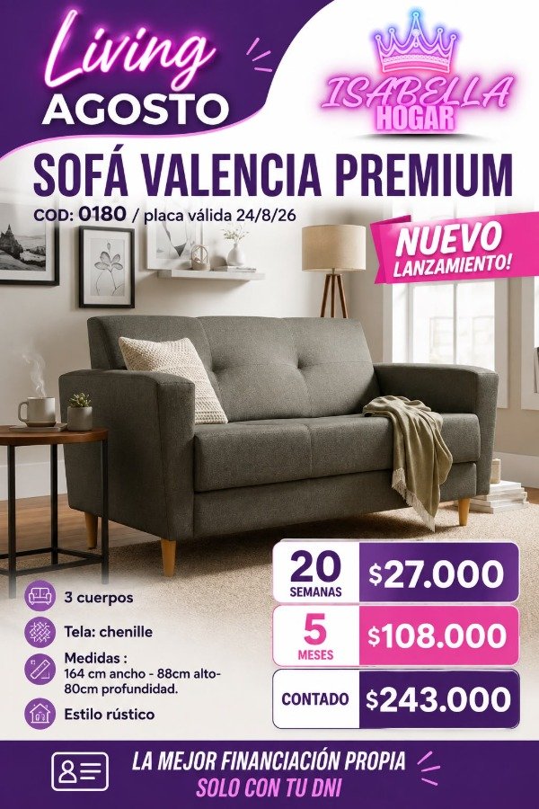 Producto - SOFA VALENVIA PREMIUM - 0