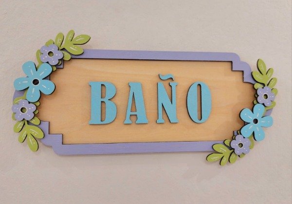 Producto - Cartel Deco (baño, cocina, habitación, etc)
