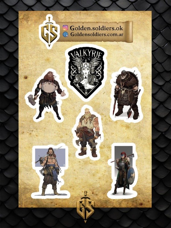 Producto - Stickers premium Vikings Mod 3