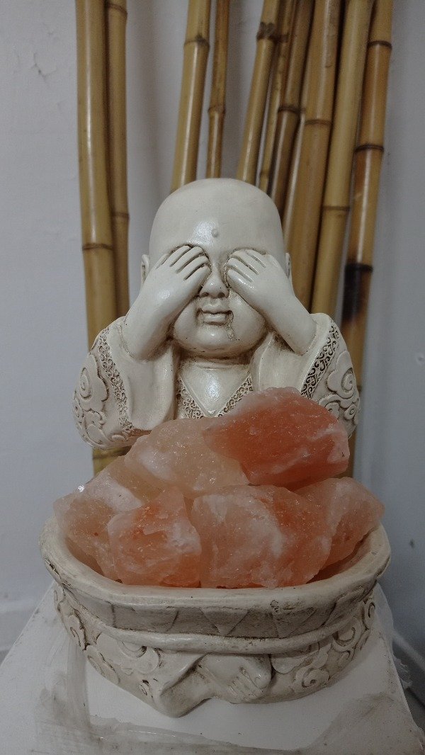 Producto - Buda que no ve el mal lámpara de sal