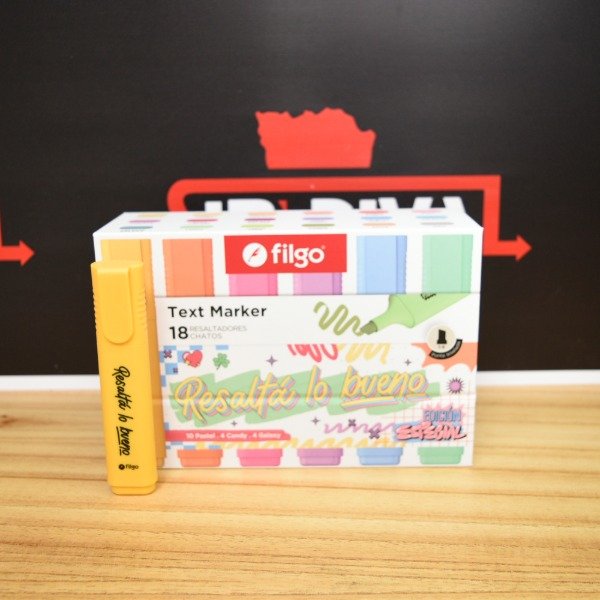 Producto - RESALTADOR TEXT MARKER ESTUCHE X18