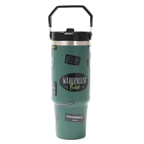 Producto - Vaso Térmico Wanderlust 900 ml - VERDE MILITAR - 5