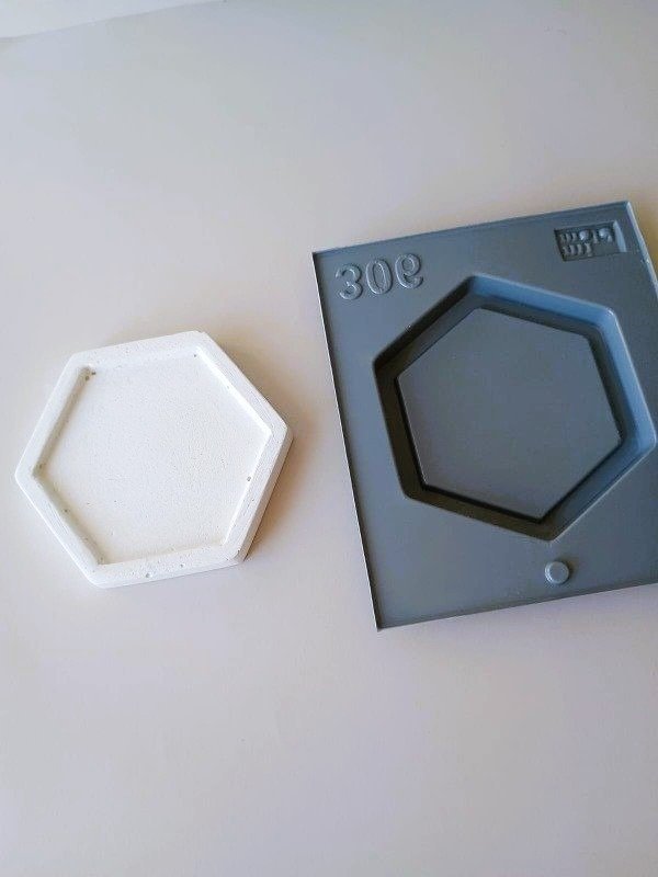 Producto - Posavasos Hexágono con borde