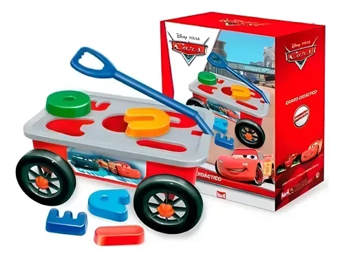 Producto - CARRO DIDACTICO EN CAJA PERSONAJE DISNEY "CARS"