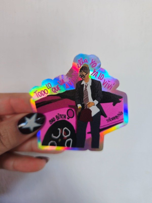 Producto - Sticker bad bitch holo