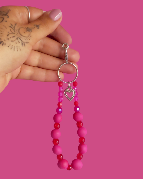 Producto - Colgante Celu Rojo-Fucsia