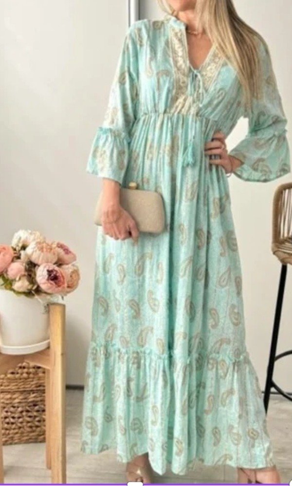 Producto - VESTIDO BORIK TURQUESA