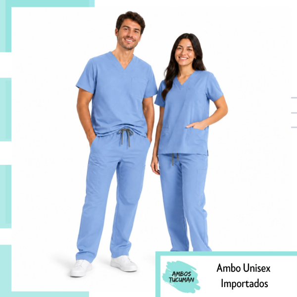 Producto - Ambo Unisex - Celeste