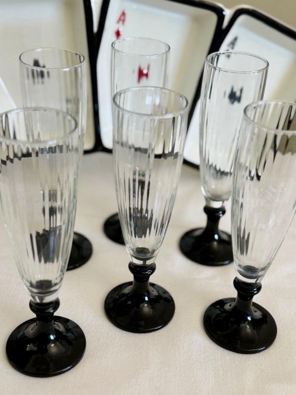Producto - Juego de 6 copas italianas base de murano