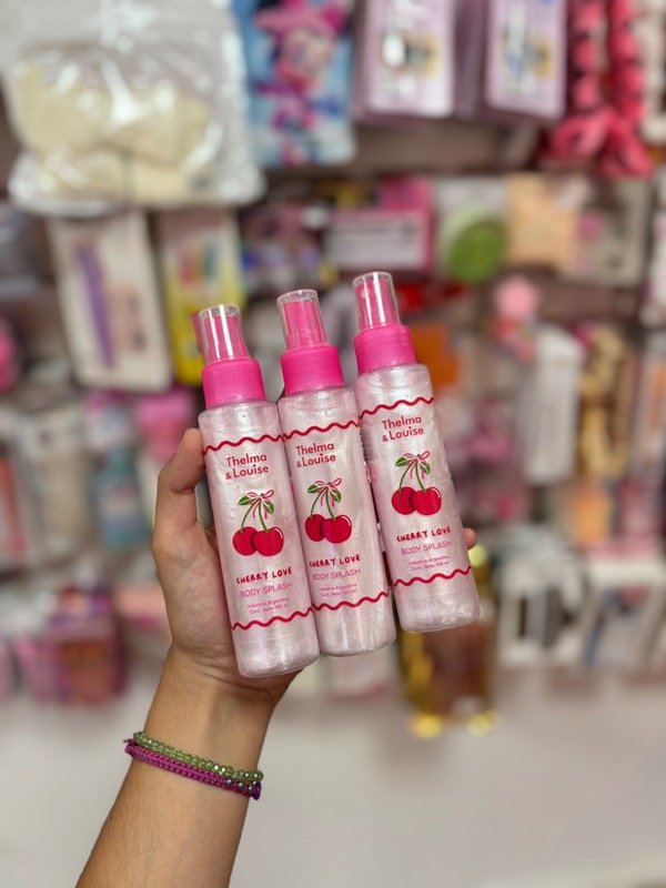 Producto - Body splash cherry love con glitter - Thelma and louise