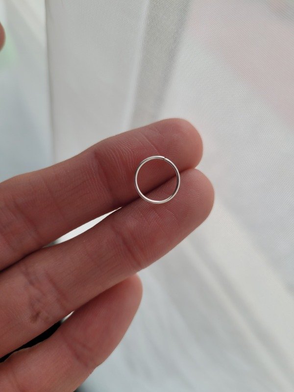 Producto - Argollita simple 1 cm Plata 925