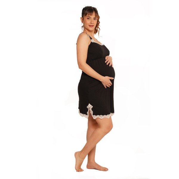 Producto - Camison Maternal con puntilla - 2