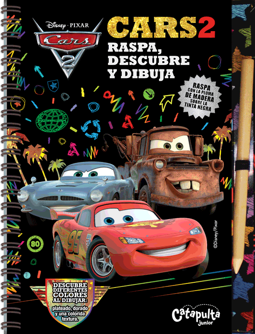 Producto - Cars 2. Raspa, Descubre Y Dibuja - Catapulta junior