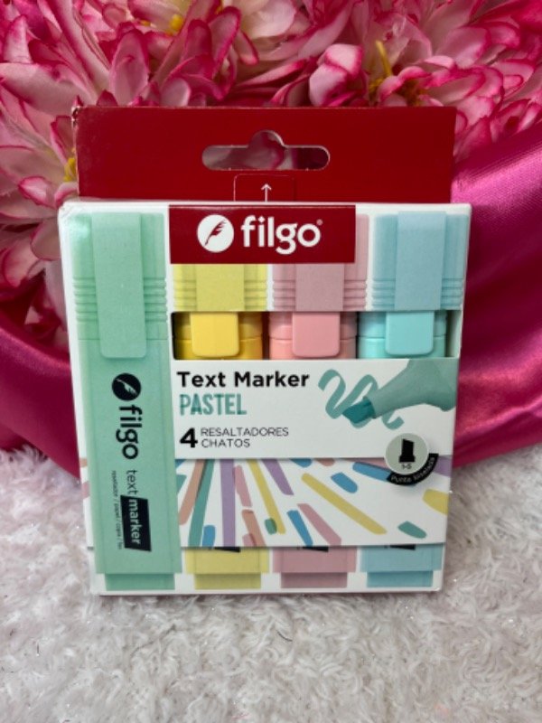 Producto - Resaltador x4 pastel filgo