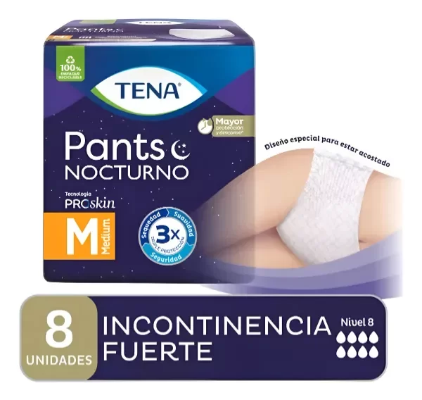 Producto - ROPA INTERIOR / PANTS NOCTURNOS TENA - INCONTINENCIA FUERTE - TALLE M x8U