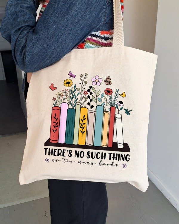 Producto - Tote bag "Too many books" versión 2