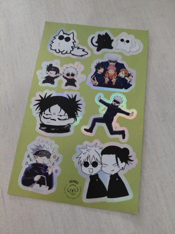 Producto - Planchitas de stickers - Jujutsu Kaisen