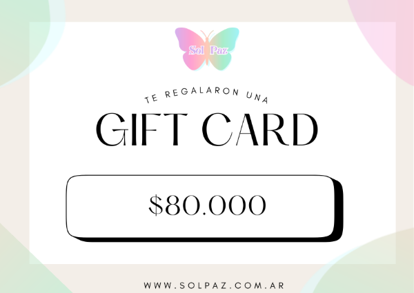 Producto - GIFT CARD 80