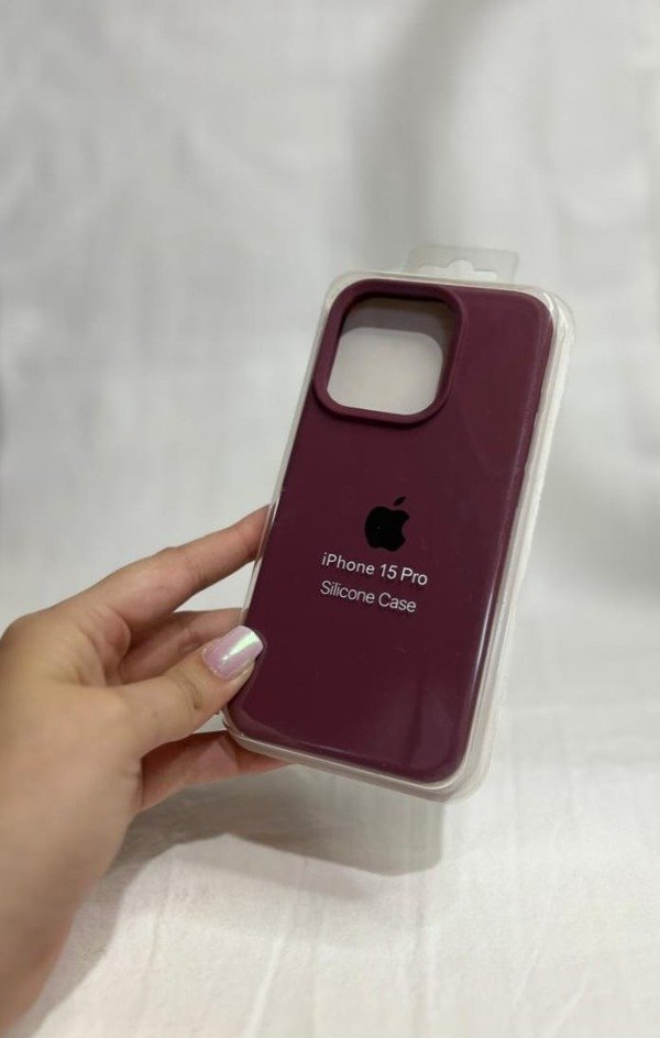 Producto - Iph 15 pro silicona case vino