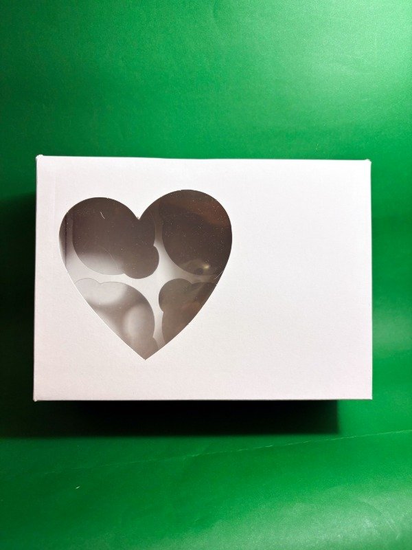 Producto - Caja Corazón para 6 Cupcakes (10 Unidades)