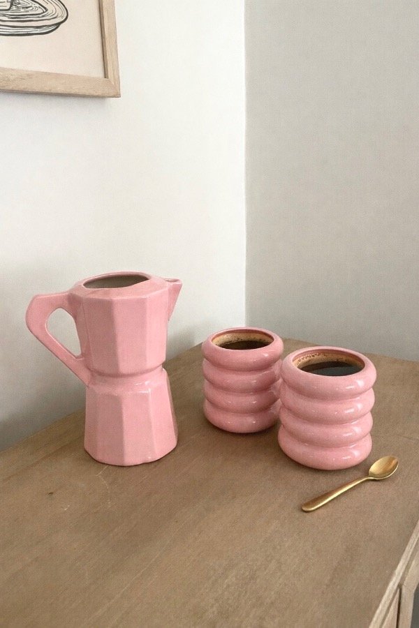 Producto - Set MOKA ROSA - Moka + 2 Nubecitas