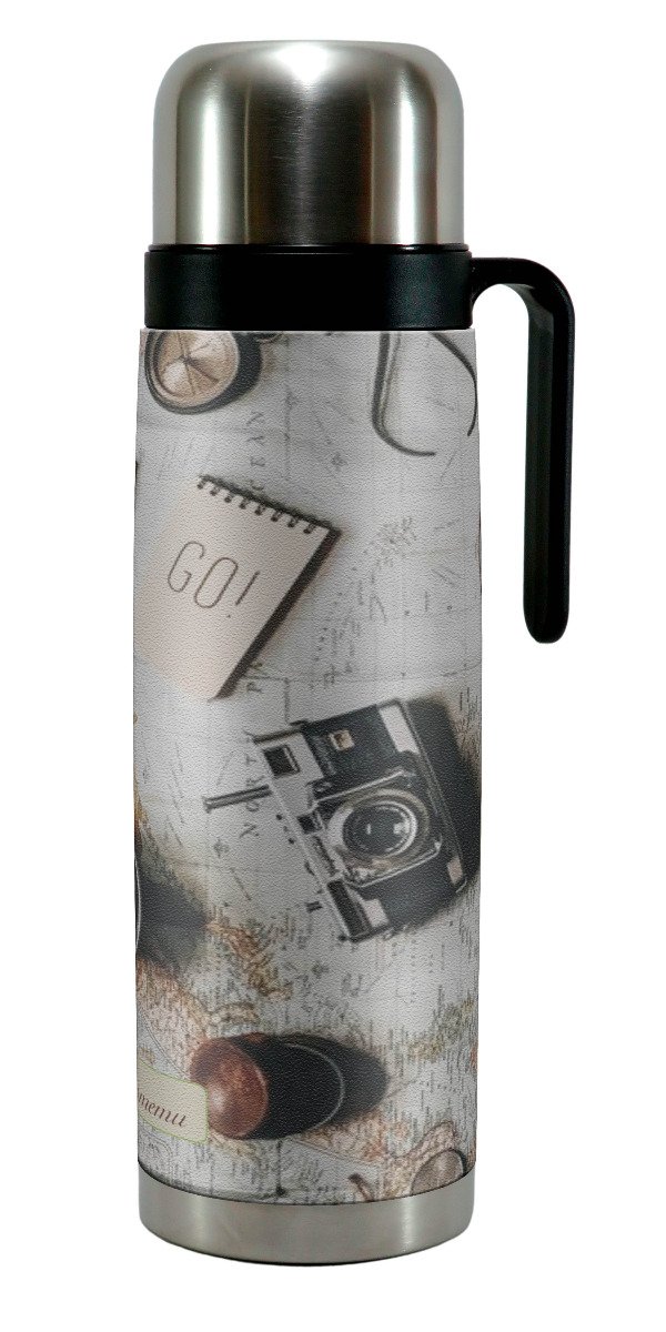 Producto - TERMO ACERO MEDIA MANIJA 1L ECOCUERO AVENTURA