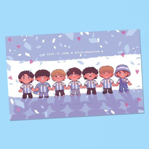 Producto - Postal Grande - BTS en Argentina