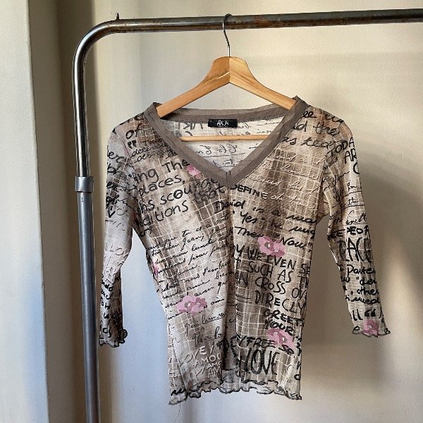 Producto - Top AXON mesh vintage Made In Italy
